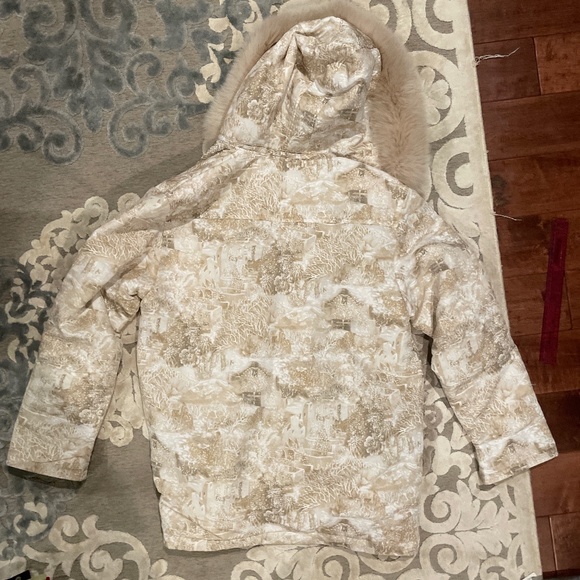 Escada fox fur hood winter jacket size L (European 40) - Picture 3 of 3